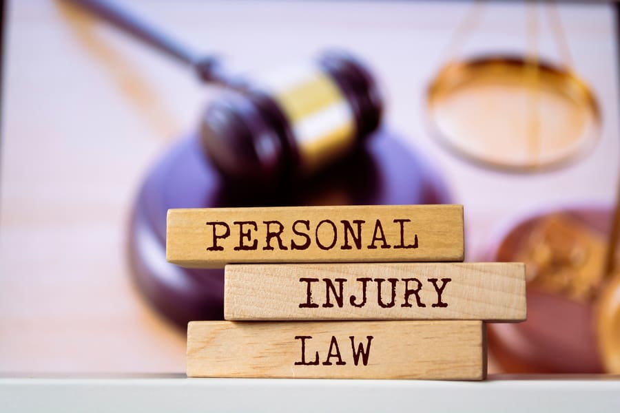 Wooden blocks with words Personal Injury Law