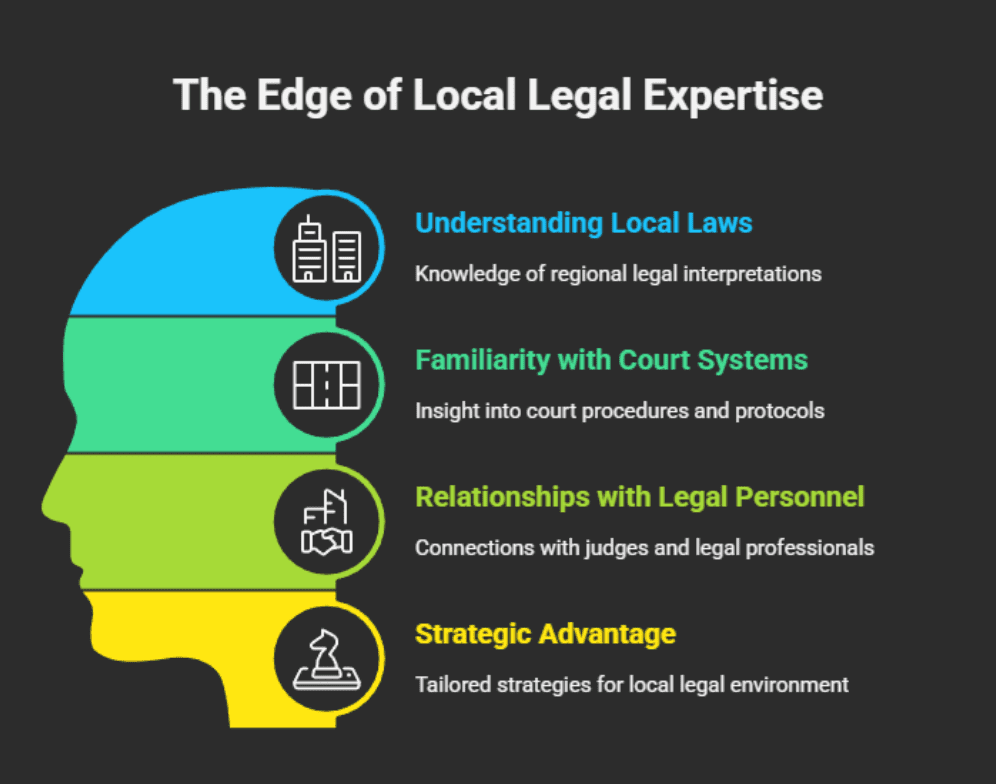 La ventaja de la experiencia jurídica local