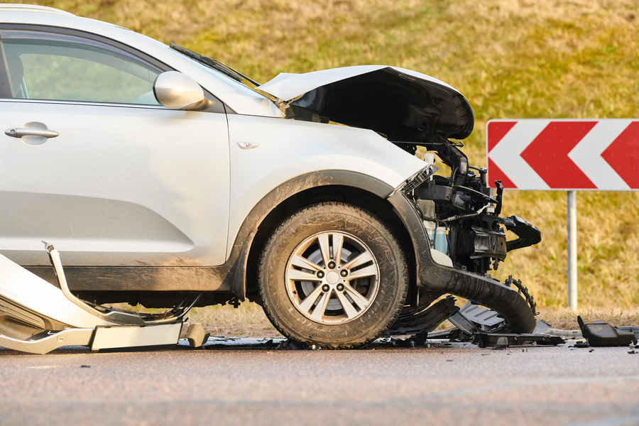 car crash accident on street